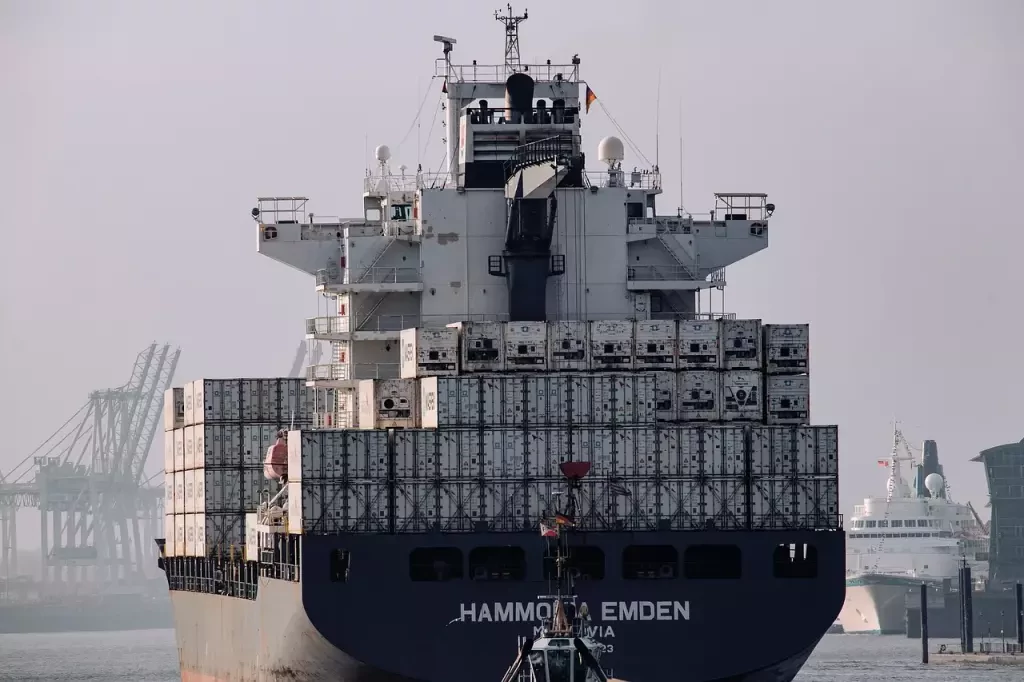 a large ship sailing on calm waters