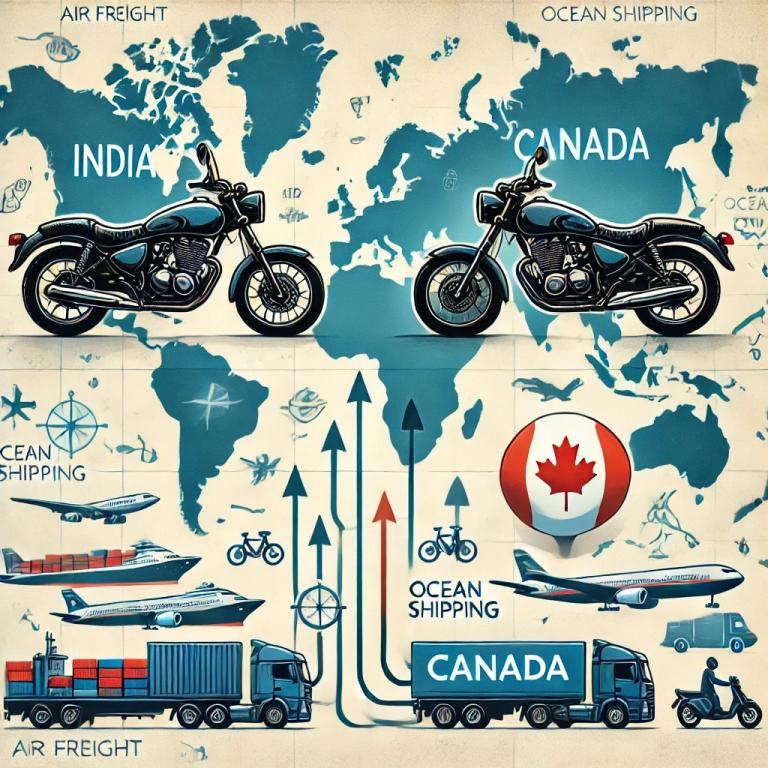 A Comparison Of Two Motorcycles On A World Map