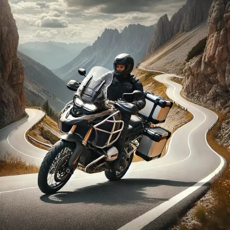 A Large Touring Motorcycle