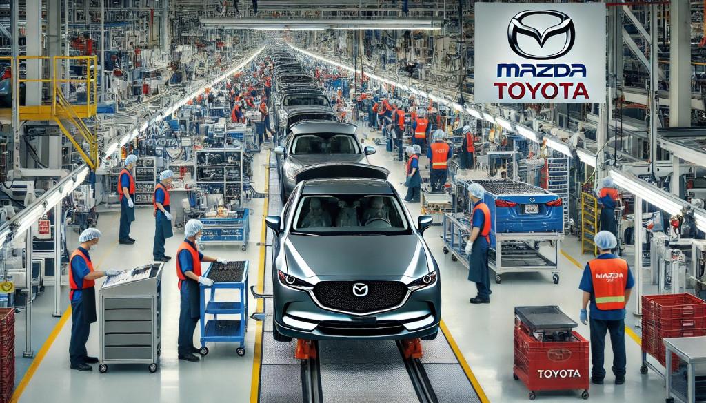 A Mazda Cx 50 On The Assembly Line At The Joint Mazda Toyota Manufacturing Plant In Huntsville Alabama