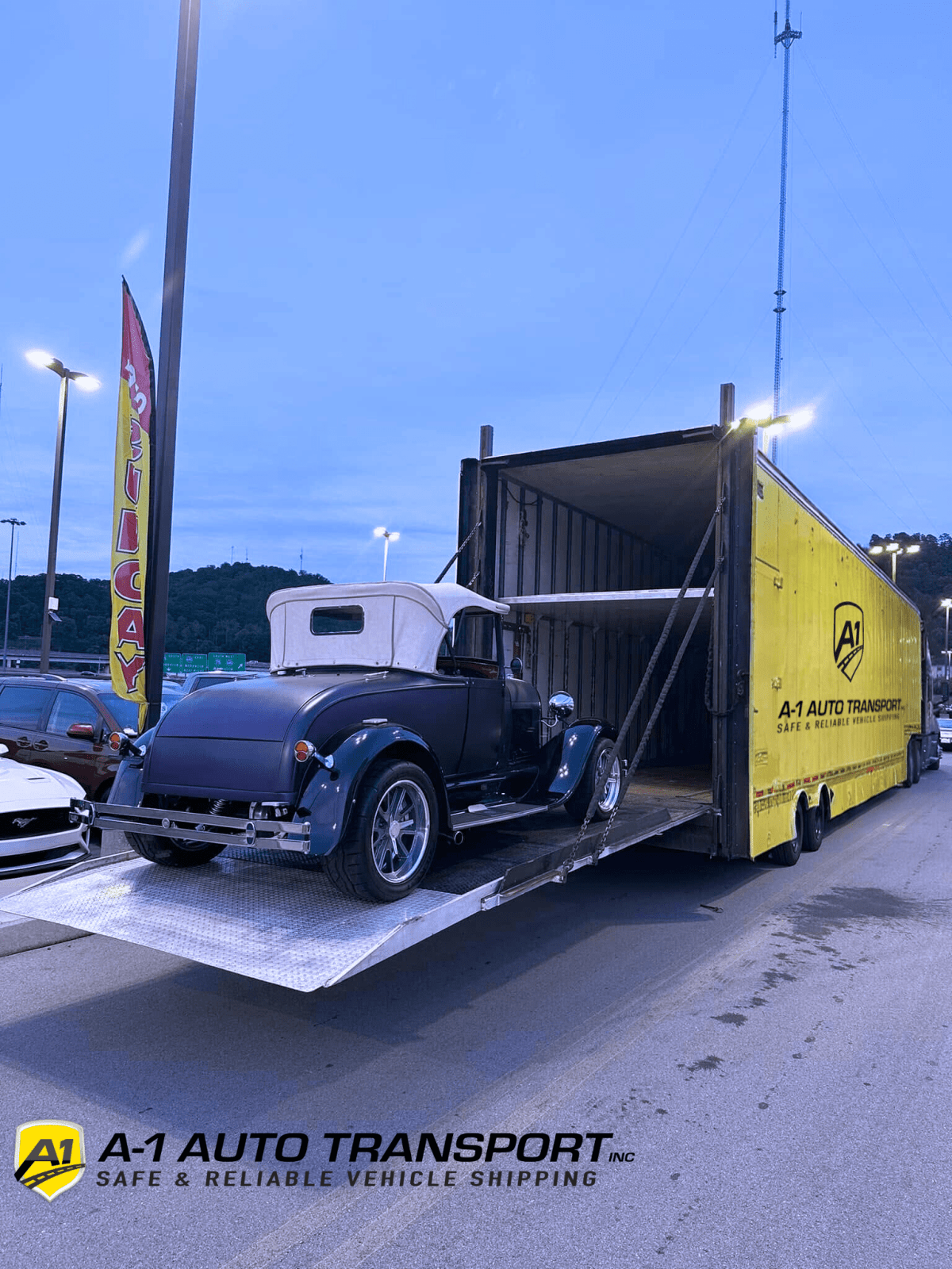 Enclosed Vintage Car Transport from Birmingham to Santa Rosa