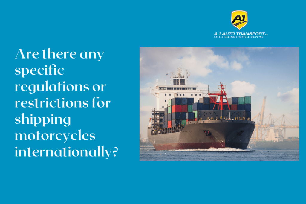 Are there any specific regulations or restrictions for shipping