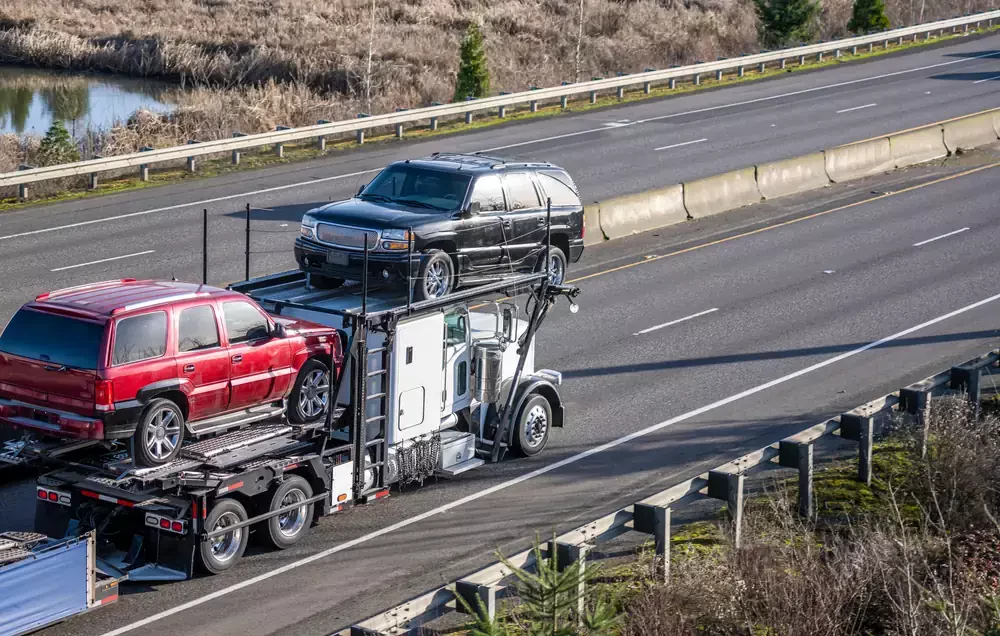 truck on the highway