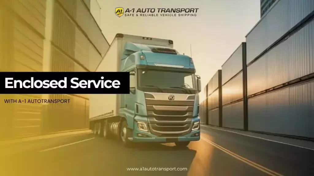 an enclosed truck