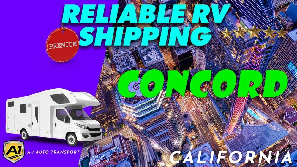 Concord RV Shipping Rates A1 Auto Transport Company CA