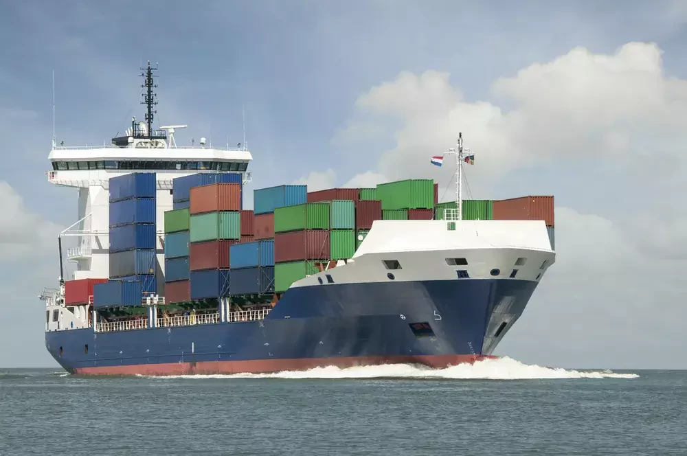 vessel on blue ocean