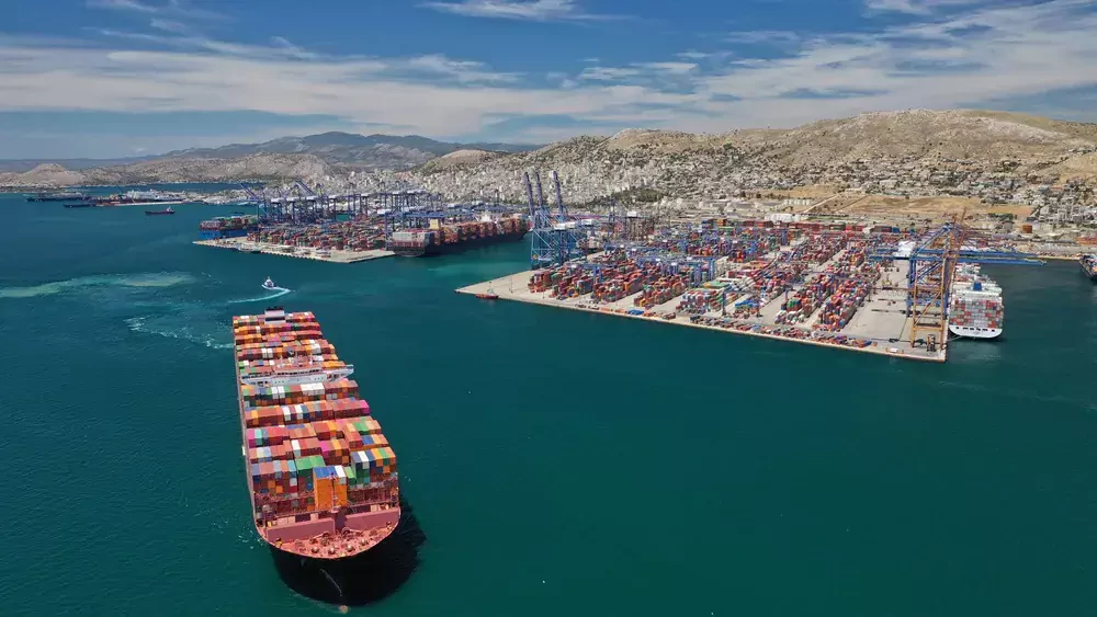 vessel in the port