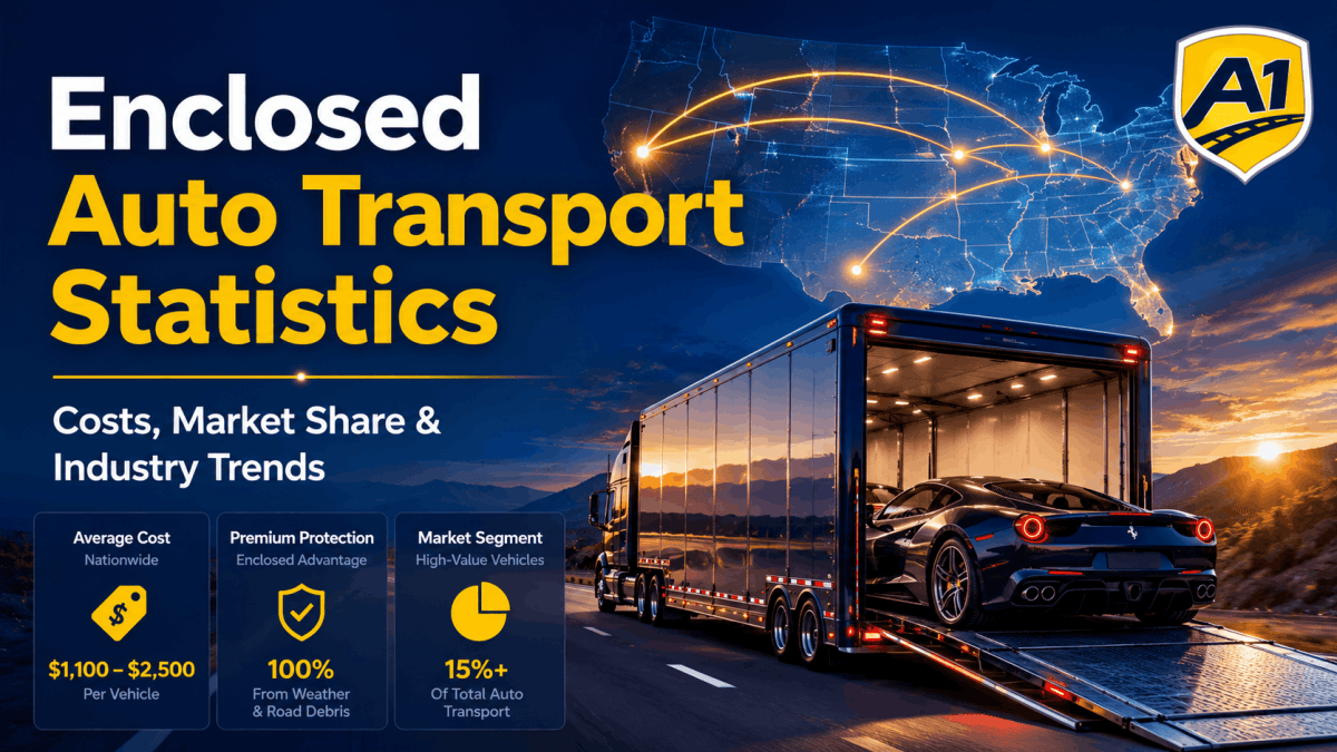 Enclosed Auto Transport Statistics: Costs, Market Share & Industry Trends