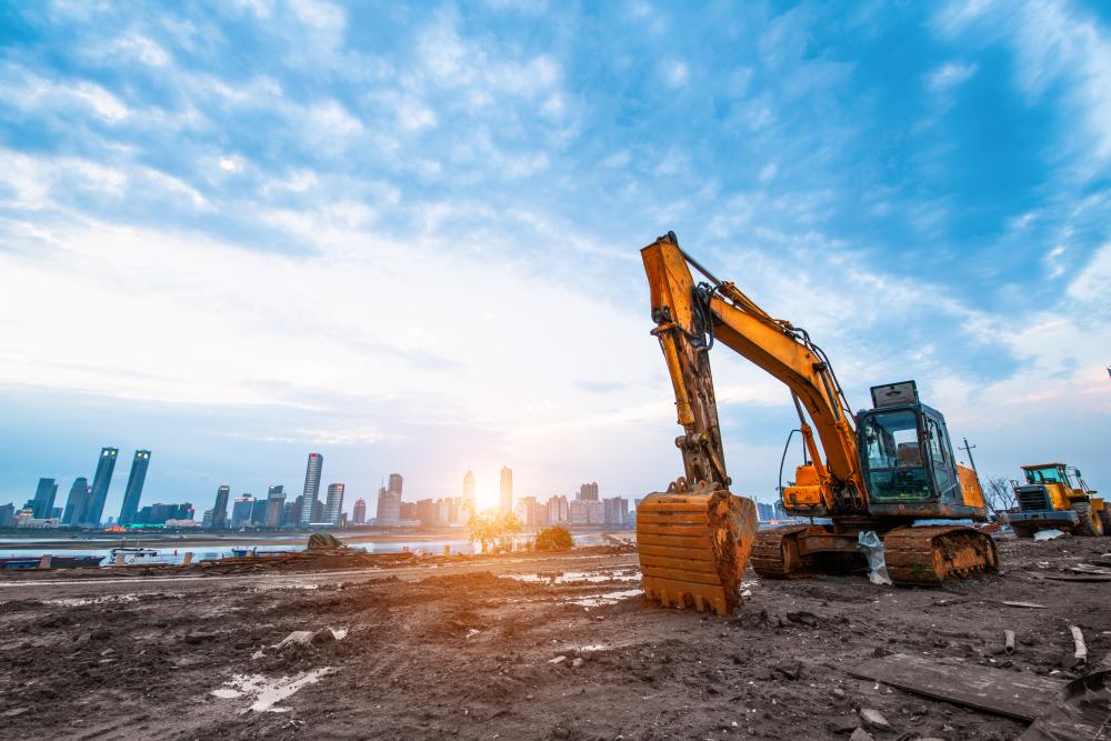 a big construction equipment