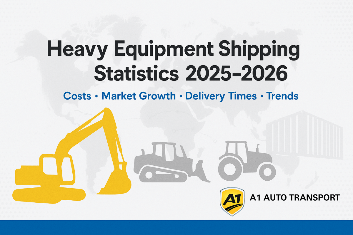 Heavy Equipment Shipping Statistics 2025–2026 (Costs, Trends & Industry Data)