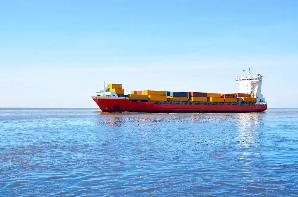 vessel floating in the water