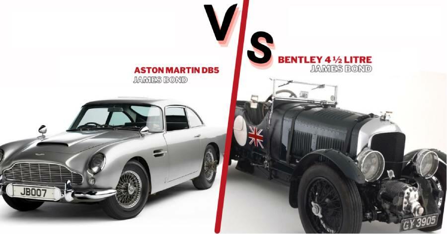 James Bond Vehicles: Aston Martin DB5 vs. Bentley 4 ½ Litre