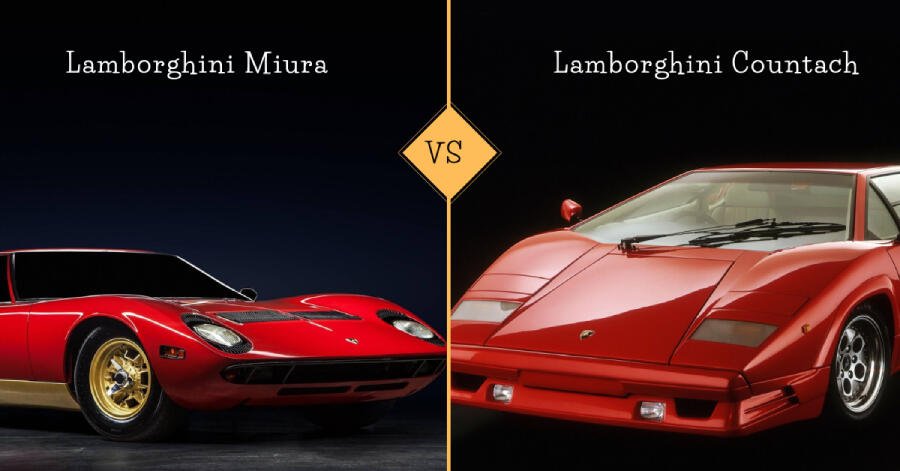 Lamborghini Miura vs. Lamborghini Countach