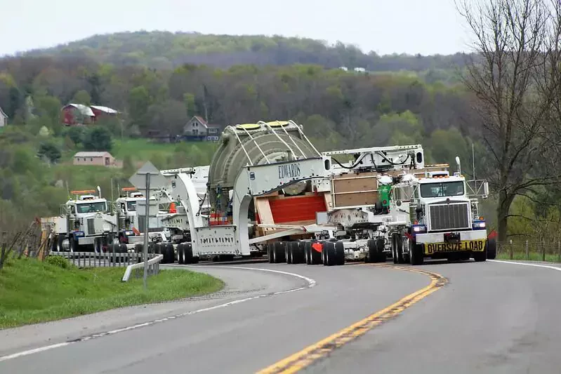 a white big truck