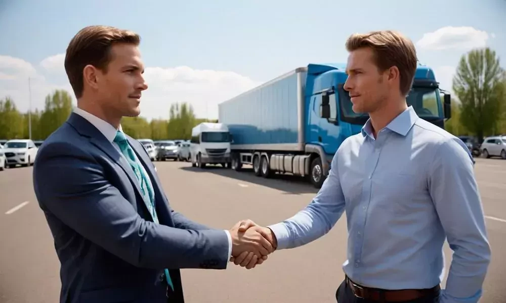 two guy shaking hands