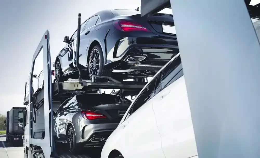 black and white vehicles