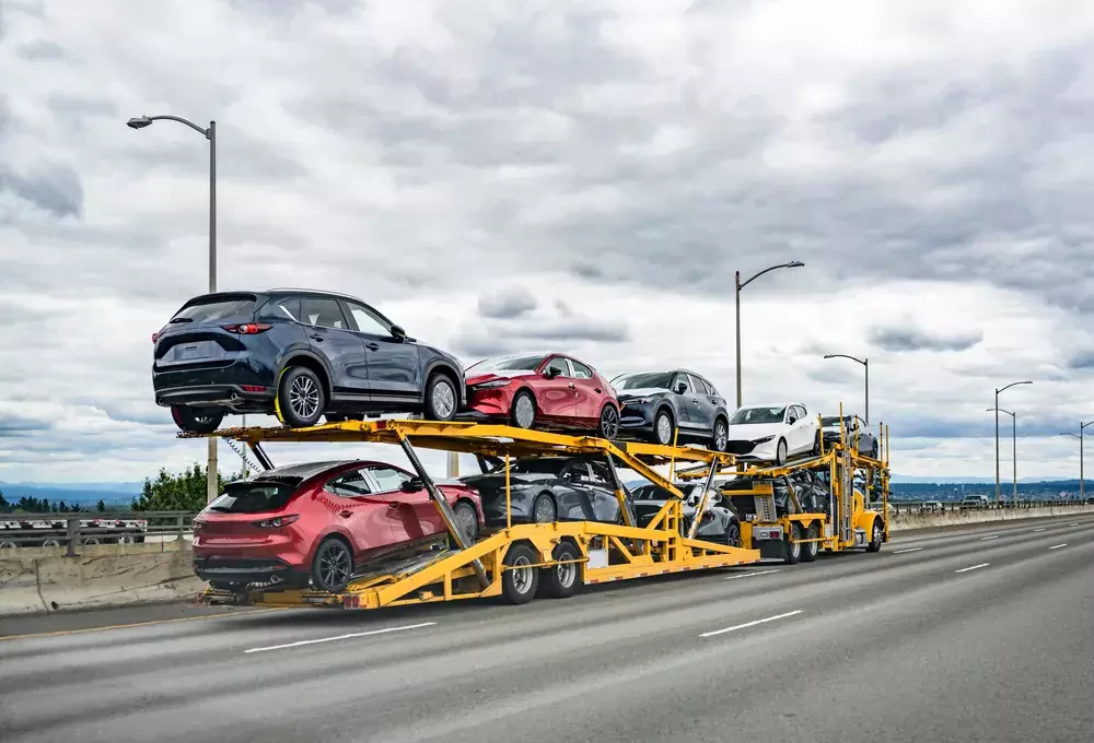 commercial truck relocating vehicles