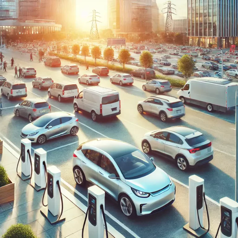 Numerous Electric Vehicles On The Road