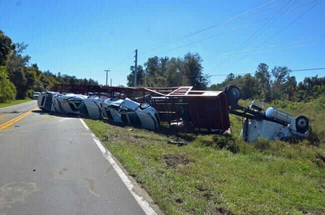 Three People Survive Accident on Old Kings Road