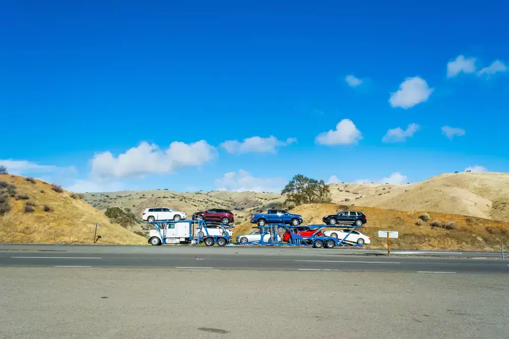 side view of a big truck