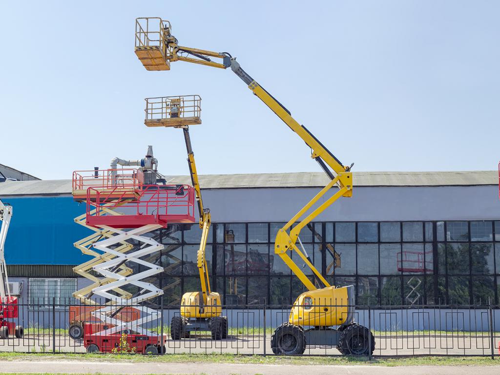 Shipping Boom Lifts