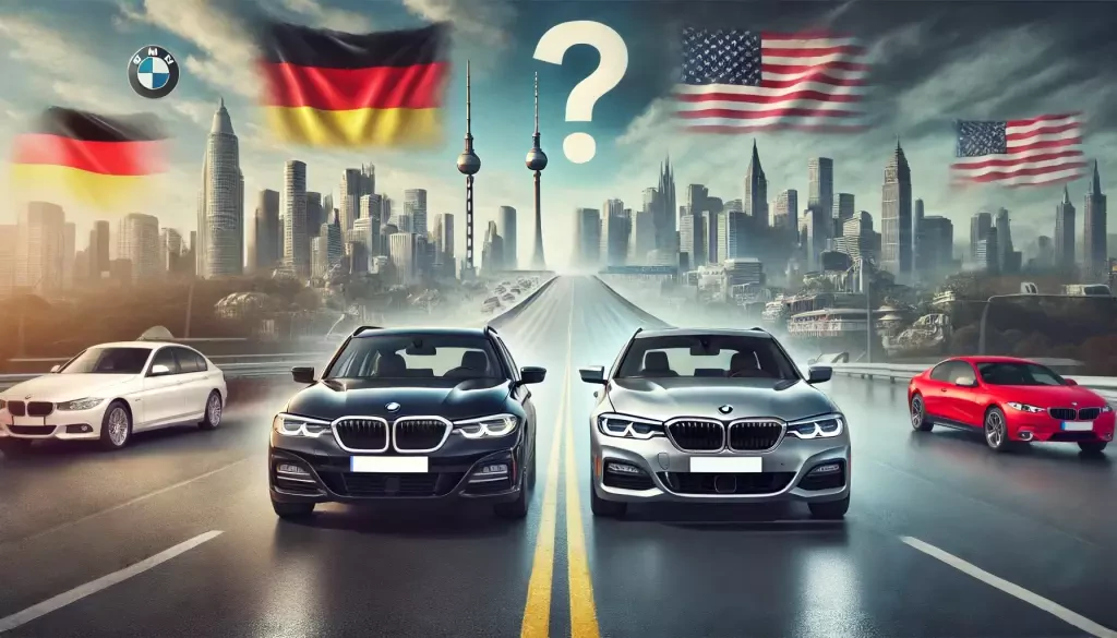 Side By Side Comparison Of Two Bmw Cars